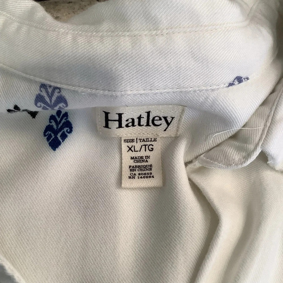 Hatley White Button Up Shirt Size XL - Picture 4 of 10